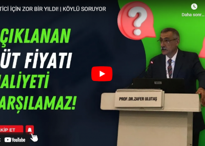 Köylü Soruyor - Prof. Dr. Zafer Ulutaş'ın anlatımıyla Et ve Süt Piyasası